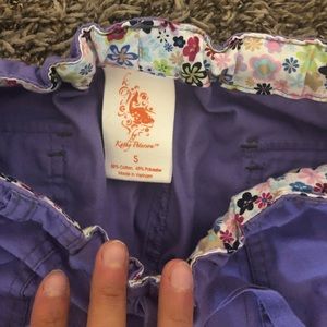 Size small classic Koi scrubs purple